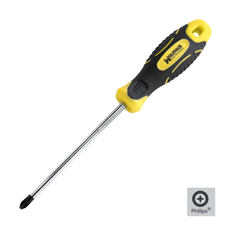 Destornillador Mango Bimaterial Phillips Nº 2/100 mm. Destornillador Plano