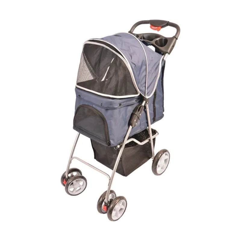Duvoplus Carrito de Paseo 4 ruedas para perros y gatos