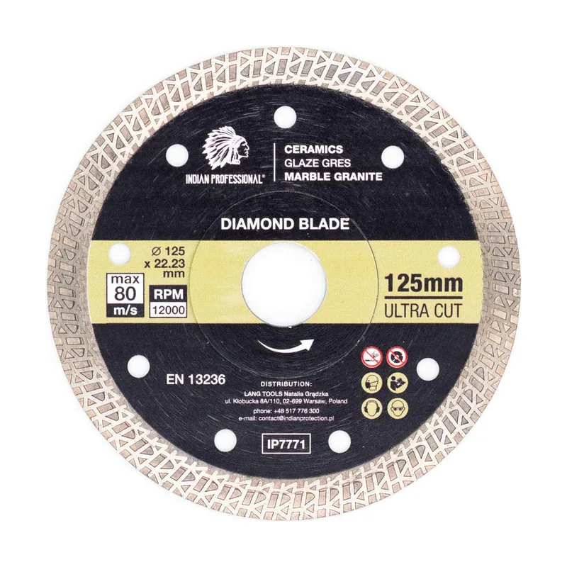 Tarcza diamentowa 125mm x 1,6mm x 22,2mm ultra cut