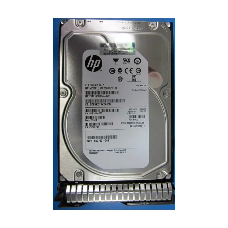 HPE 614827-002 disco duro interno 3.5" 2 TB Serial ATA III