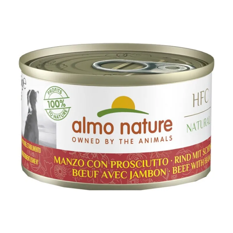 Almo Nature 95 g Almo Narute HFC Vacuno y Jamón lata