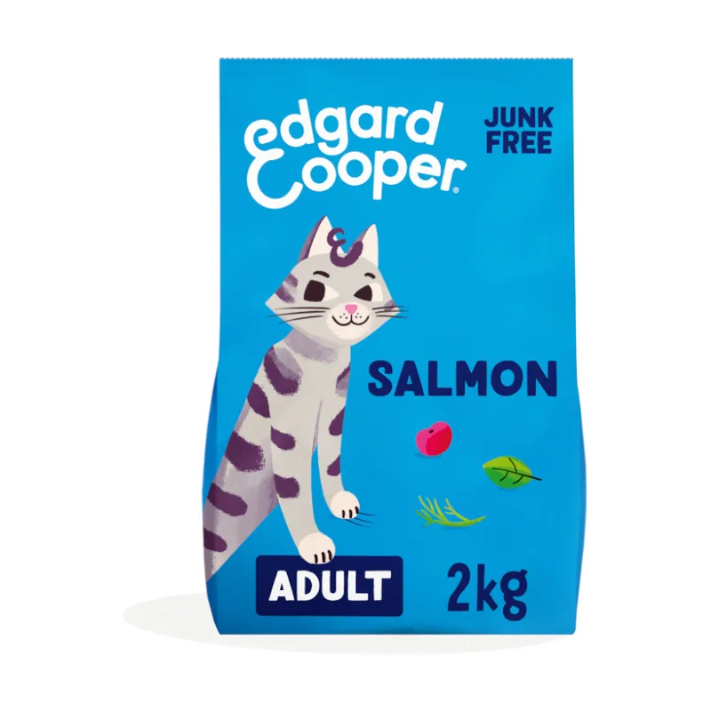 Edgard & Cooper 2 kg Adult Salmón pienso para gatos