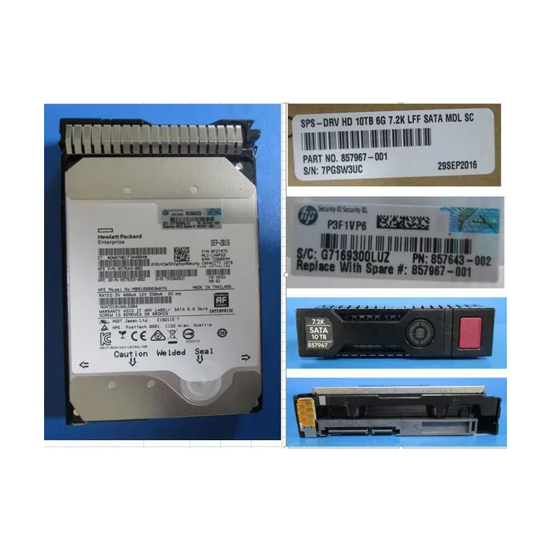 Hewlett Packard Enterprise HD 10TB 6G
