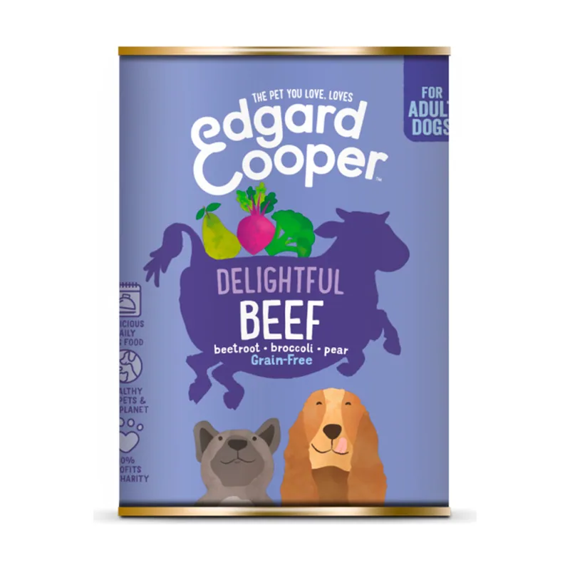 Edgard & Cooper 400 g Adult Grain Free Vaca lata