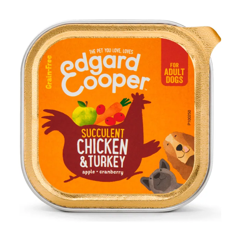 Edgard & Cooper 150 g Adult Pollo y Pavo tarrina