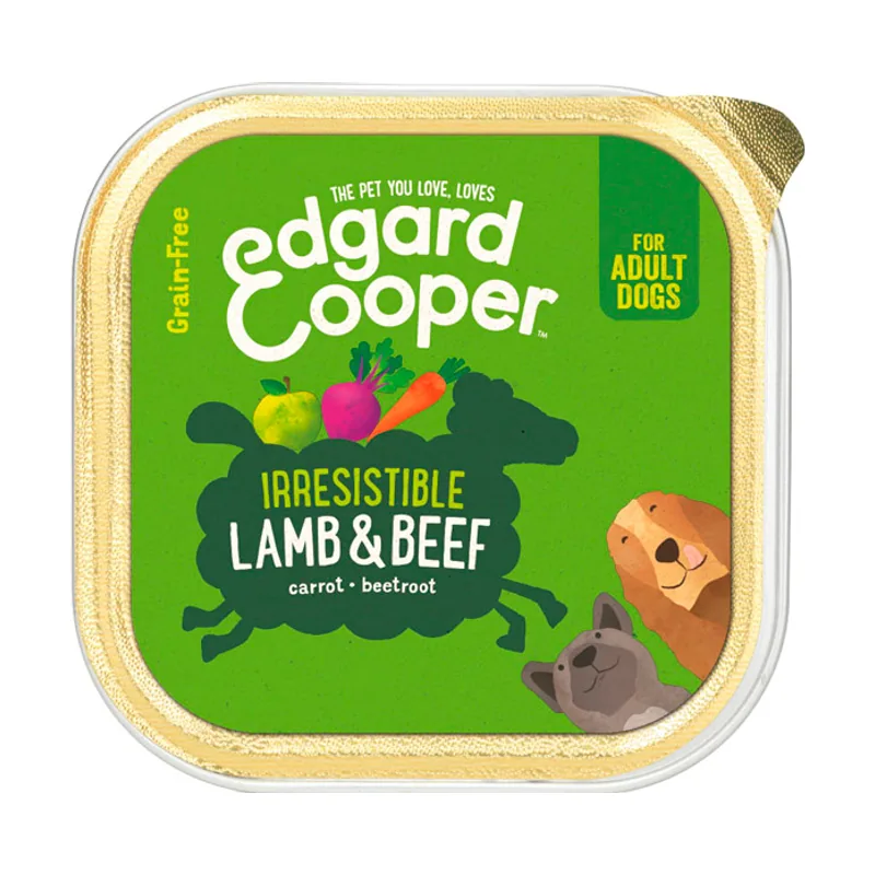 Edgard & Cooper 150 g Cordero y Ternera tarrina