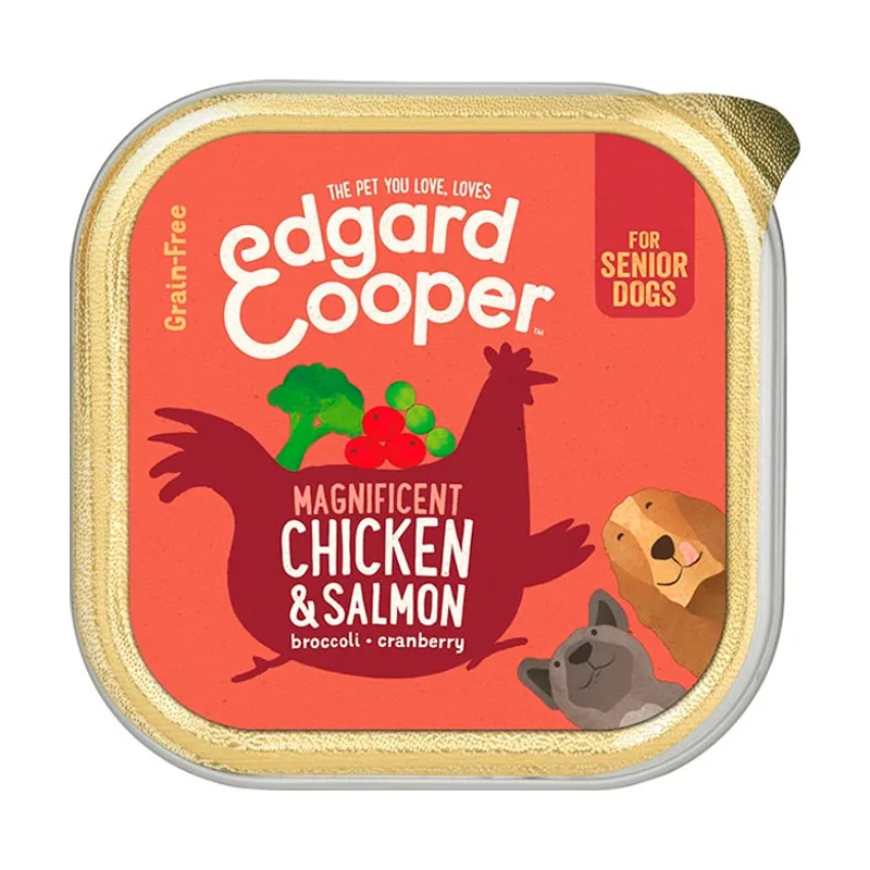 Edgard & Cooper 150 g Senior Pollo y Salmón tarrina