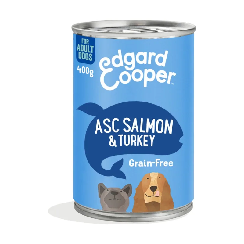 Edgard & Cooper 400 g Grain Free Salmón y Pavo lata