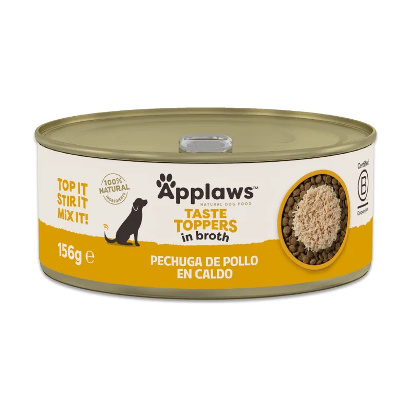 Applaws 156 g Taste Toppers Pollo en Caldo lata
