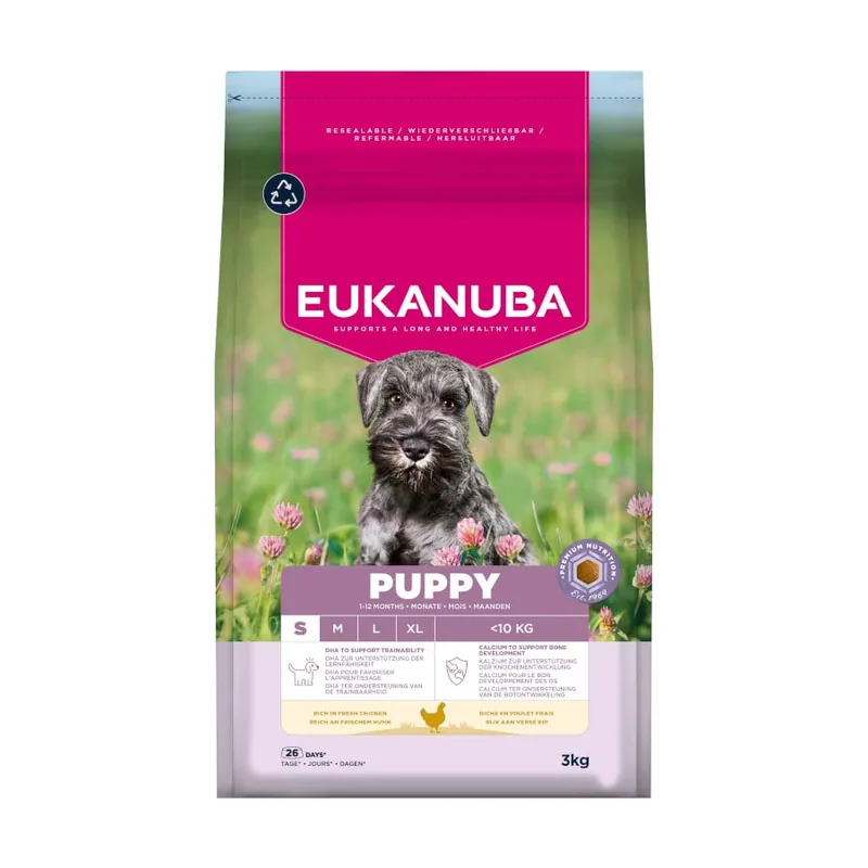 Eukanuba 3 kg Puppy Pollo pienso
