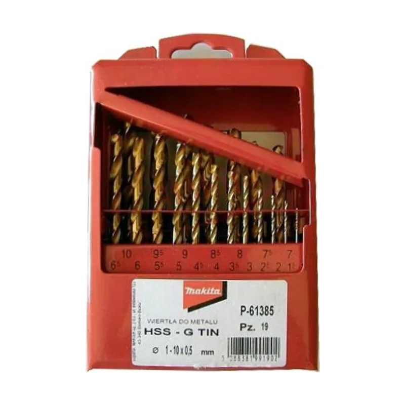 Kit de Taladros para Metal P-61385 HSS-G 19 Piezas