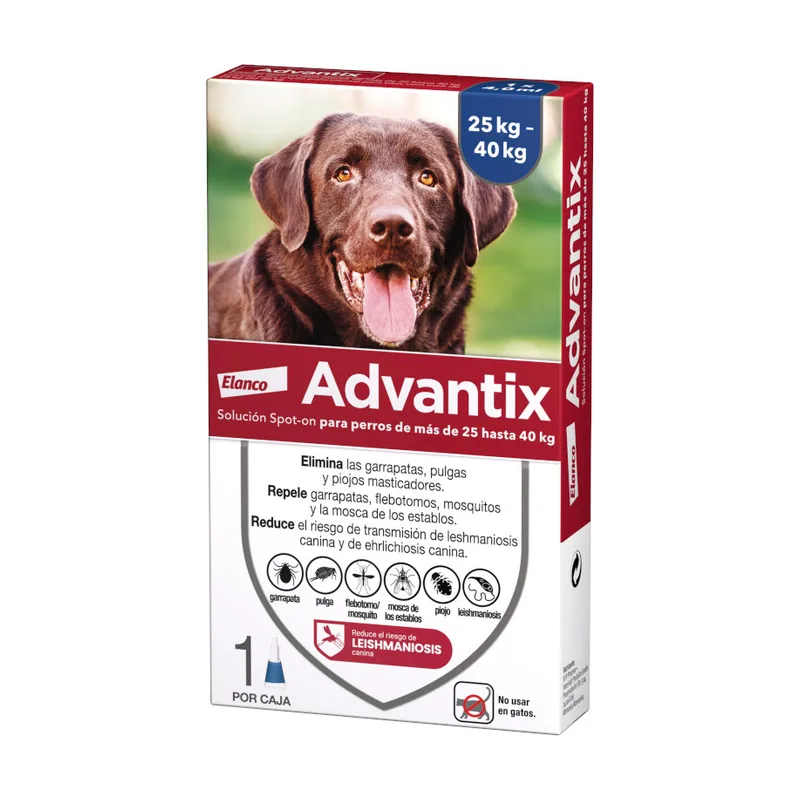 Advantix 25-40 kg 1 Pipetas Antiparasitarias para perros
