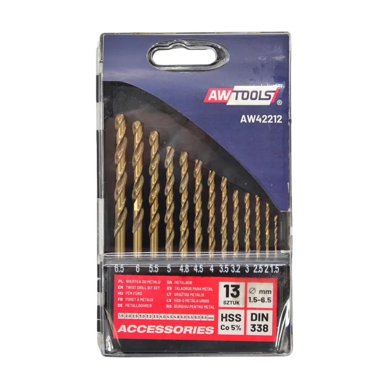Awtools wiertło metal kobalt kpl.13szt/1,5-6,5mm