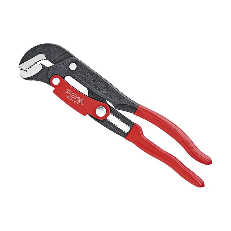 Llave para tubos en forma de S Con ajuste recubierto de pintura pulverizada