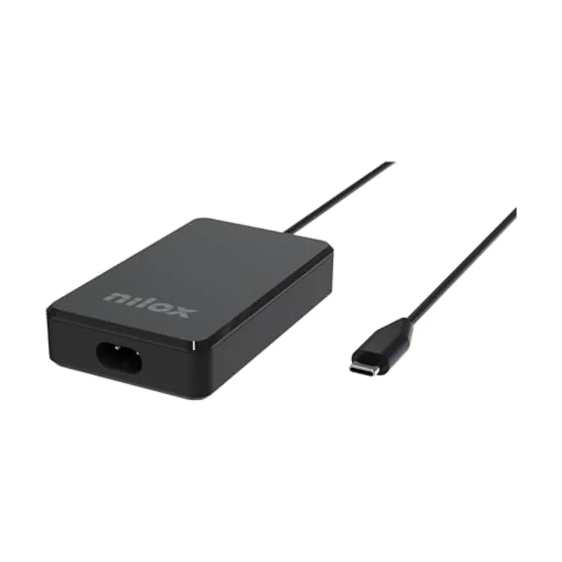 Nilox Cargador USB-C GAN de 90 W para Ordenadores