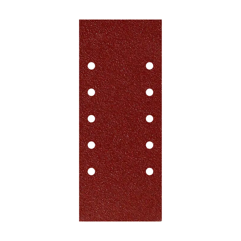 Wolfpack Linea Profesional Lija Recambio Con Velcro 115x280 mm. con Agujeros Grano 180 10 Piezas