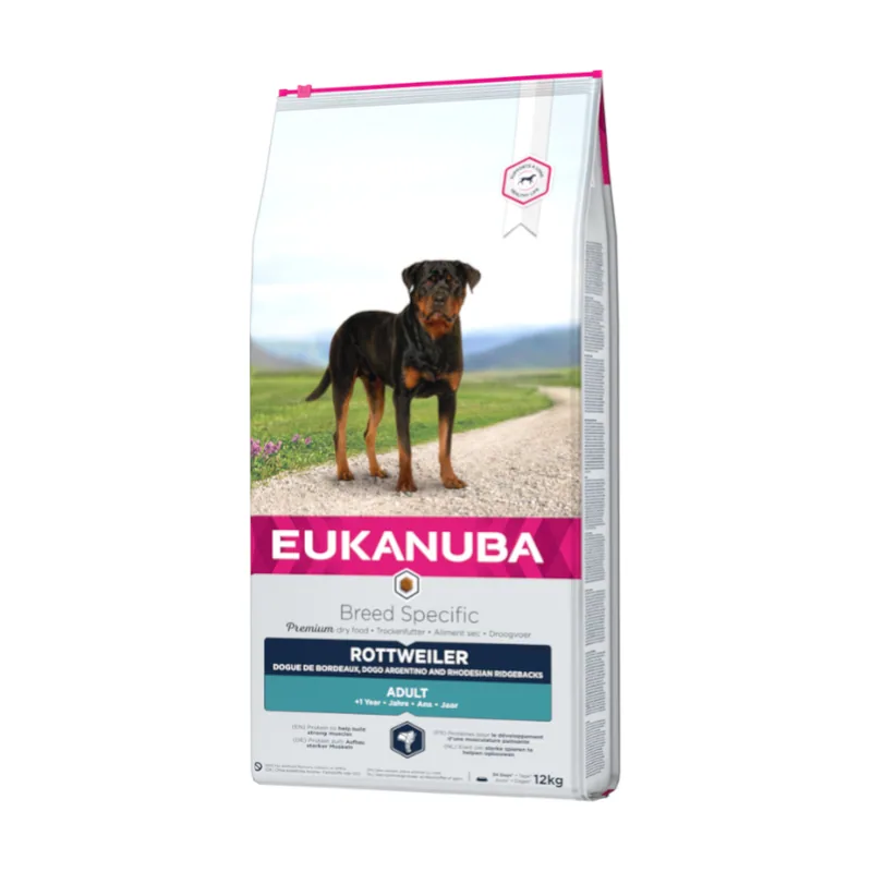 Eukanuba 12 kg Adult Rottweiler pienso