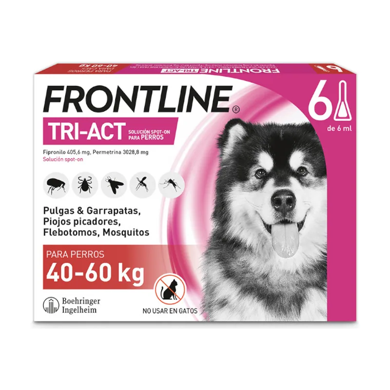 Frontline Tri-Act Pipetas Antiparasitarias para perros