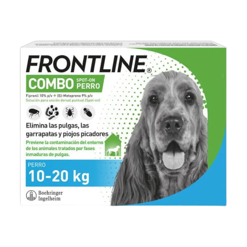 Frontline Combo Pipetas Antiparasitarias para perros medianos