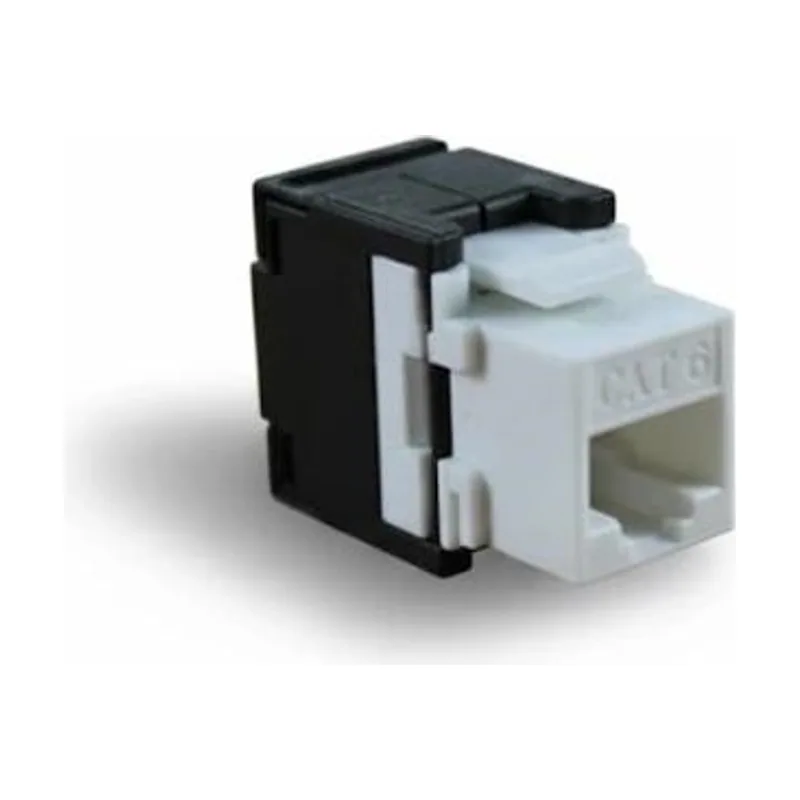 Conector rj45 cat.6 utp hembra tooless 180º.