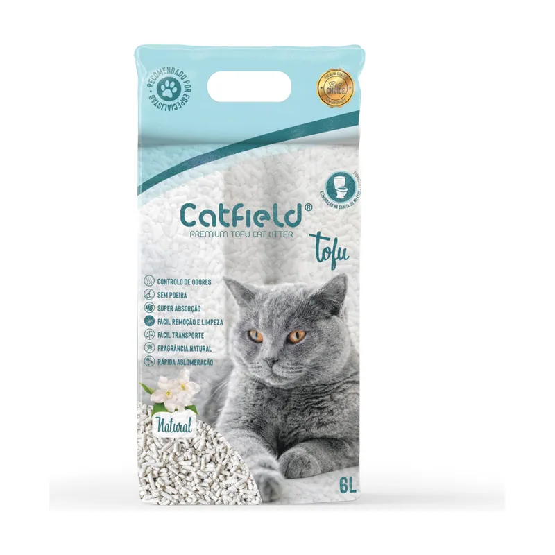 Catfield Premium Tofu Lecho aglomerante para gatos