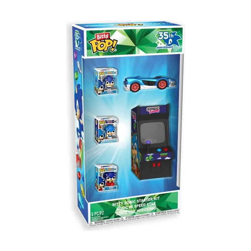 Funko Sonic the hedgehog bitty pop! pack de 6 minifiguras starter pack