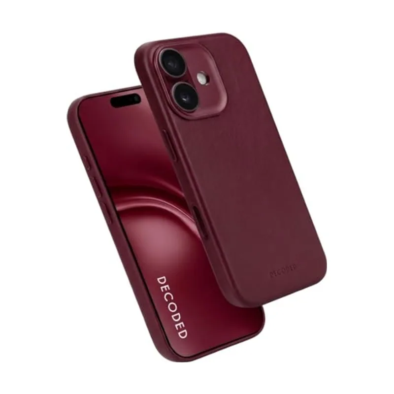 Decoded leather backcover iphone 17