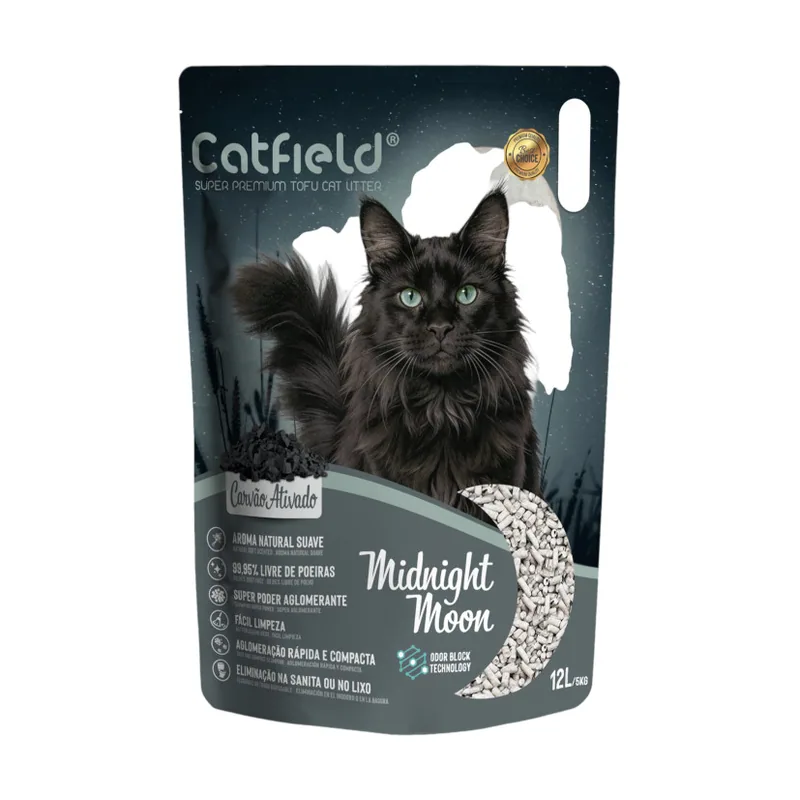 Catfield Midnight Moon Arena Tofu Natural para gatos