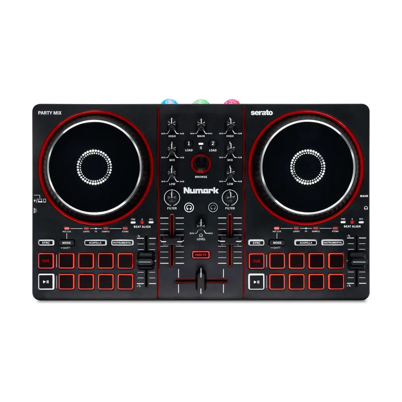 Party Mix III Controlador DJ Bluetooth con Luces Integradas