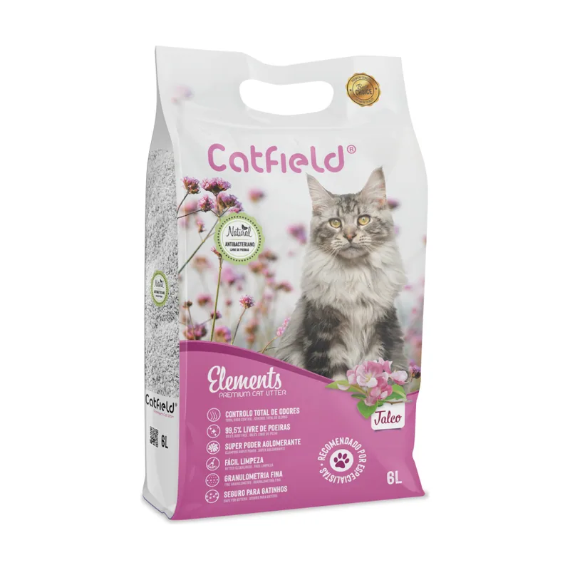 Catfield 6 L Elements Talco Arena Aglomerante Natural para gatos