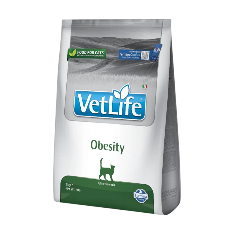 Farmina 5 kg Vetlife Obesidad Pienso para gatos
