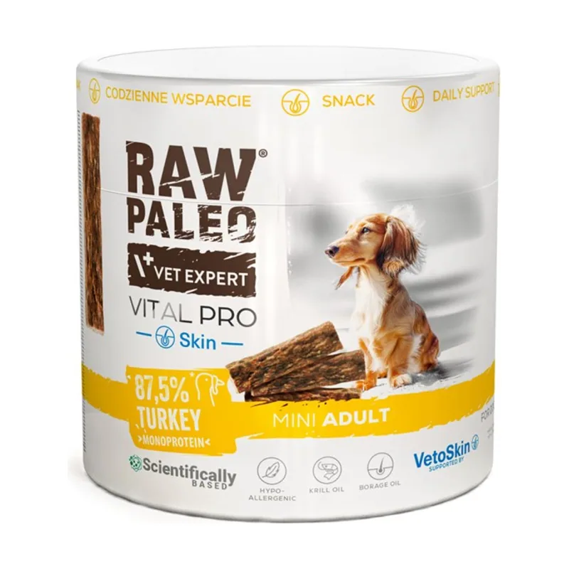 Raw paleo vital pro skin &coat turkey mini 100g