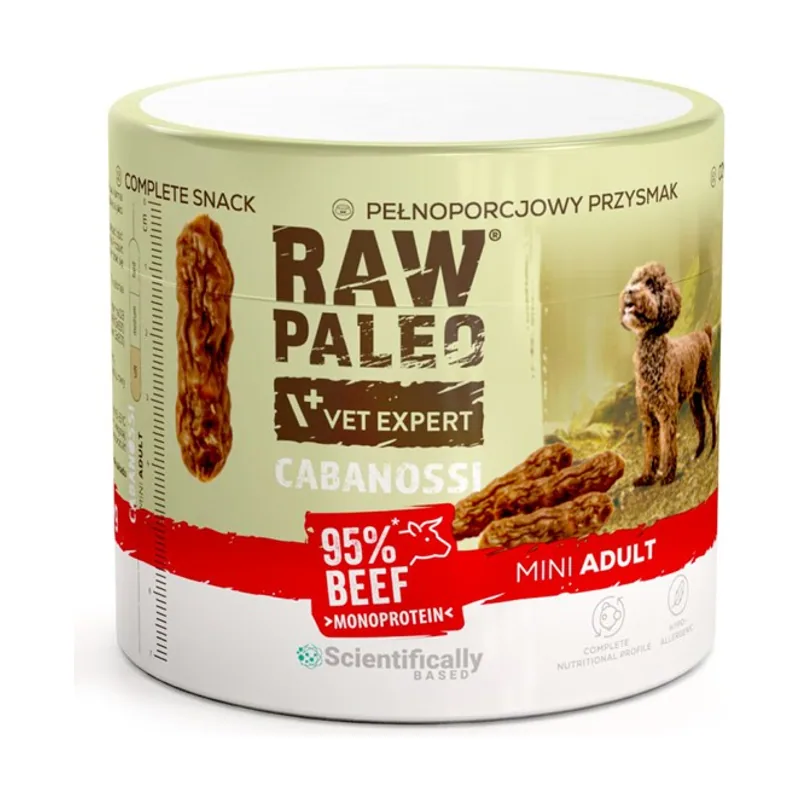 Raw paleo cabanossi beef mini 100g