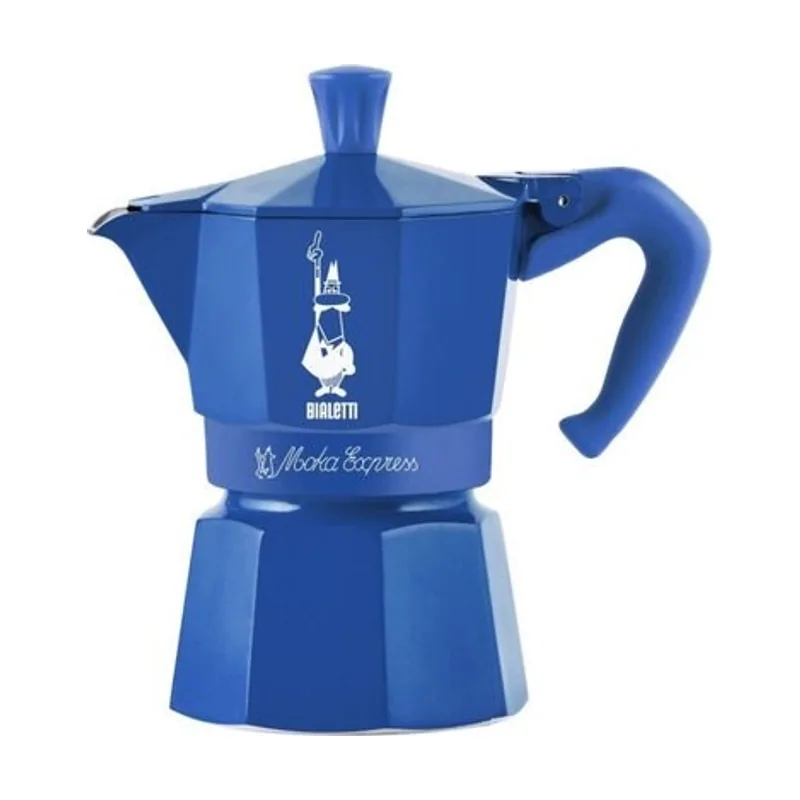 Bialetti Kawiarka na 3 filiżanki moka express 5464 niebieska