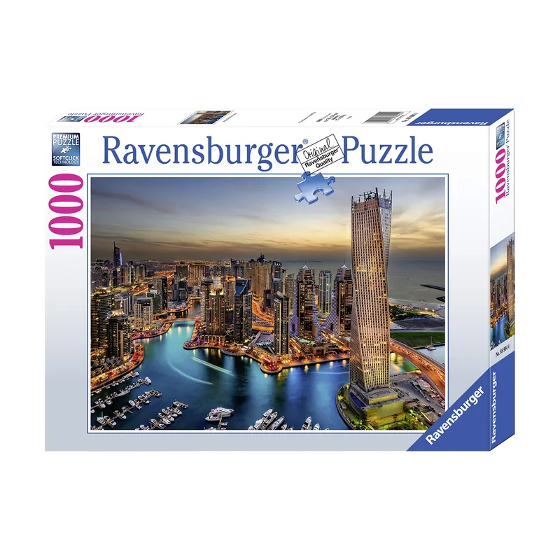 Puzzle Marina de Dubai por la Noche