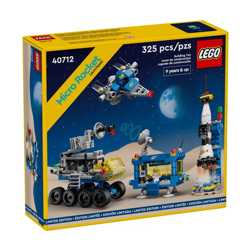 40712 Micro Plataforma de Lanzamiento Espacio Clásico Juego Espacial de Astronauta de Edición Limitada 325 Piezas