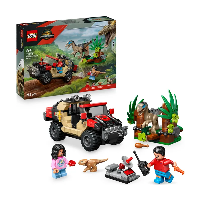Jurassic World Huida en Todoterreno y Raptor al Acecho 76972