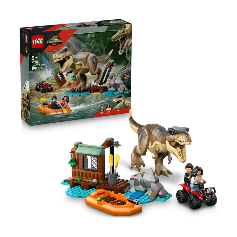 Jurassic World Huida por el Río y T. Rex a la Caza 76975