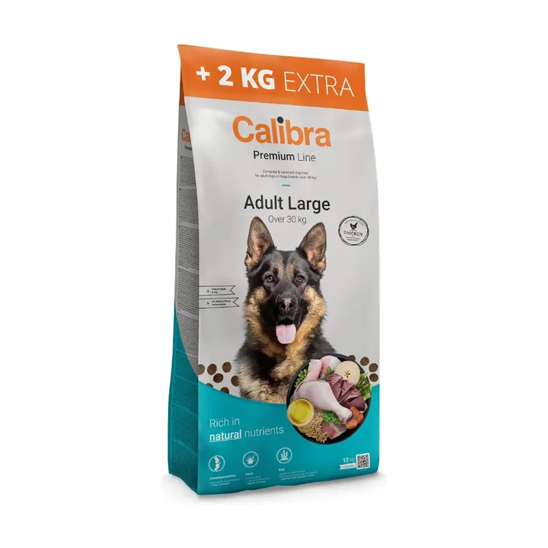 Calibra 14 kg 12 + 2 kg Premium Line Adult Large Pienso Pollo