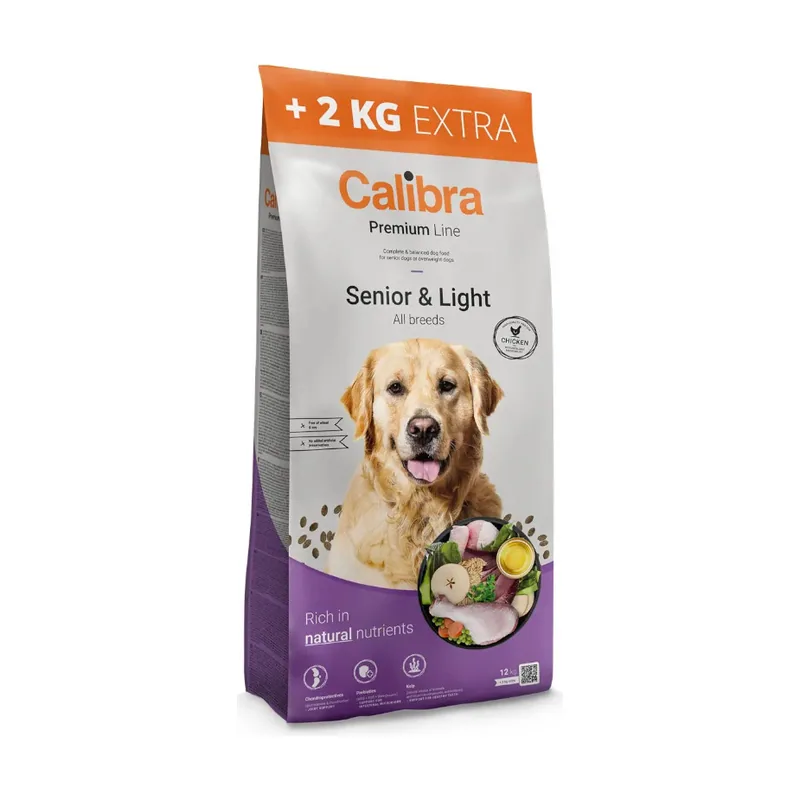 Calibra 14 kg 12 + 2 kg Premium Line Senior & Light Pienso Pollo