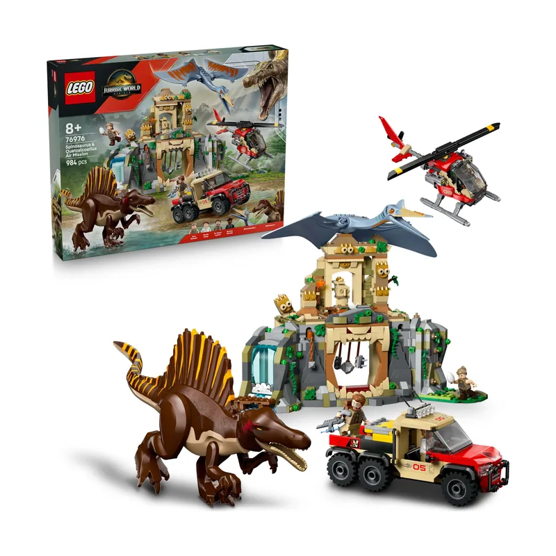Jurassic World Misión Aérea Spinosaurus y Quetzalcoatlus 76976