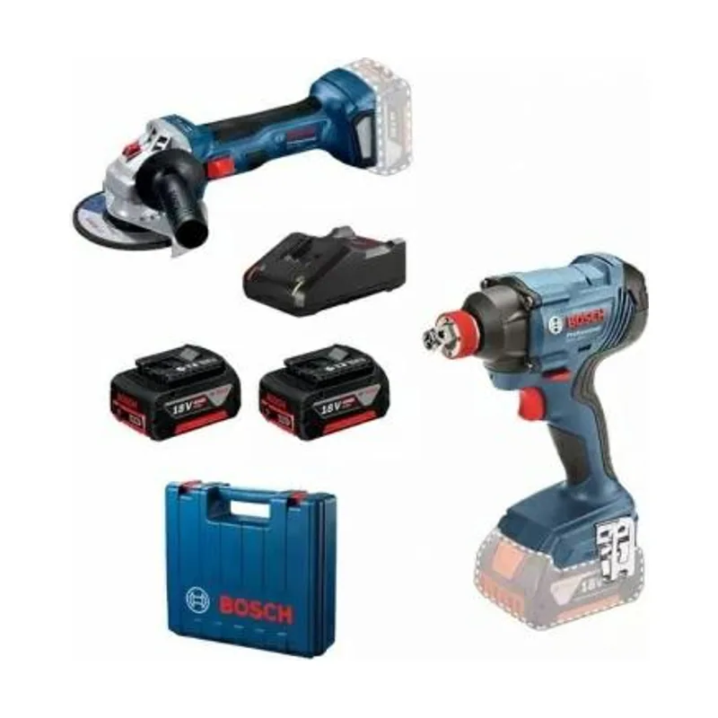 Bosch GDX 180-LI + GWS 180-LI 2 x 4,0 Ah GAL 18V-40