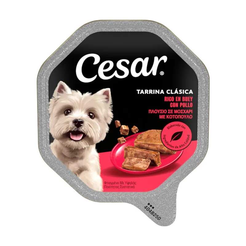 Cesar 150 g Buey Tarrina en Paté