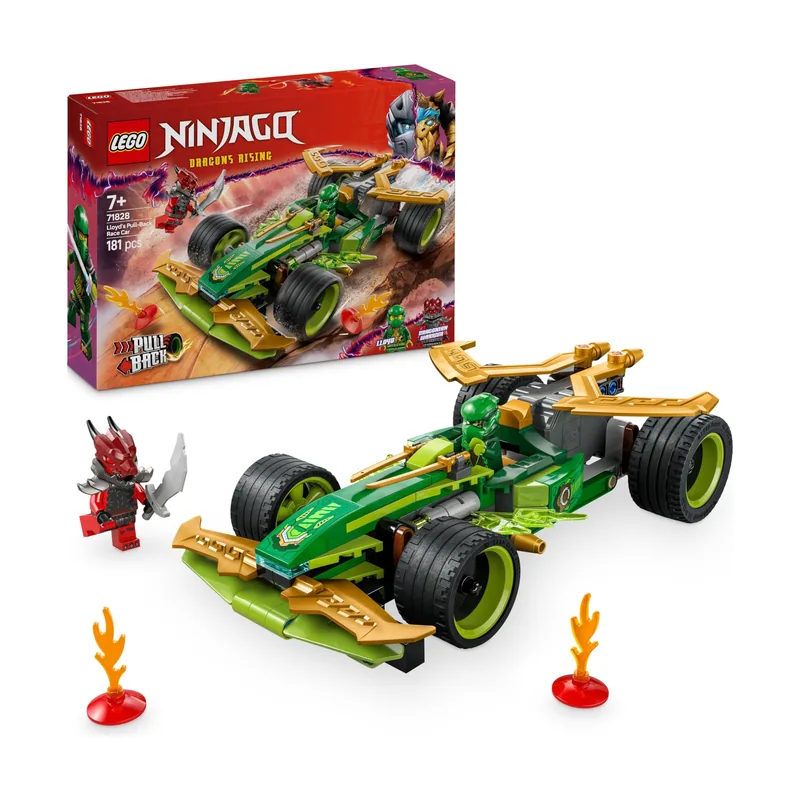 Ninjago Coche de Carreras con Motor de Carga Manual de Lloyd 71828