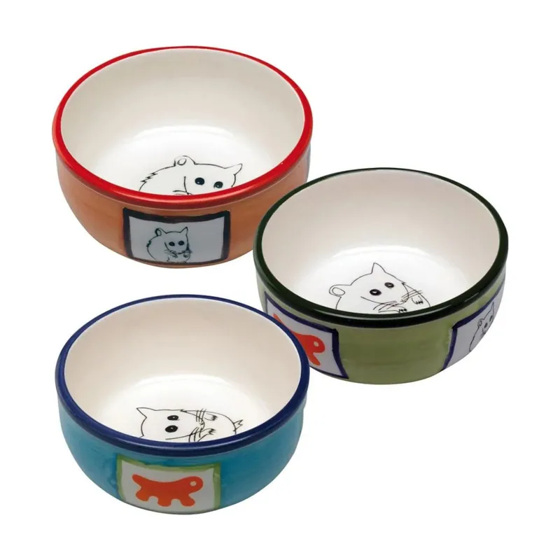 Ferplast Bol de Cerámica con Decoración para hámsteres