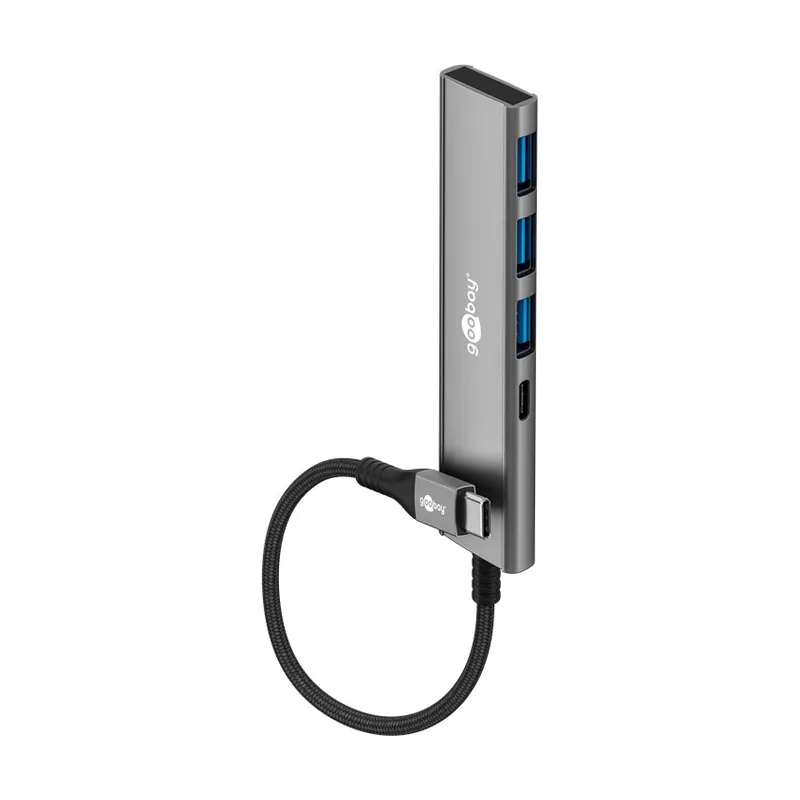 Hub USB 3.2 con 4 Puertos Adaptador Ladron Multipuertos 5Gbps Alta Velocidad
