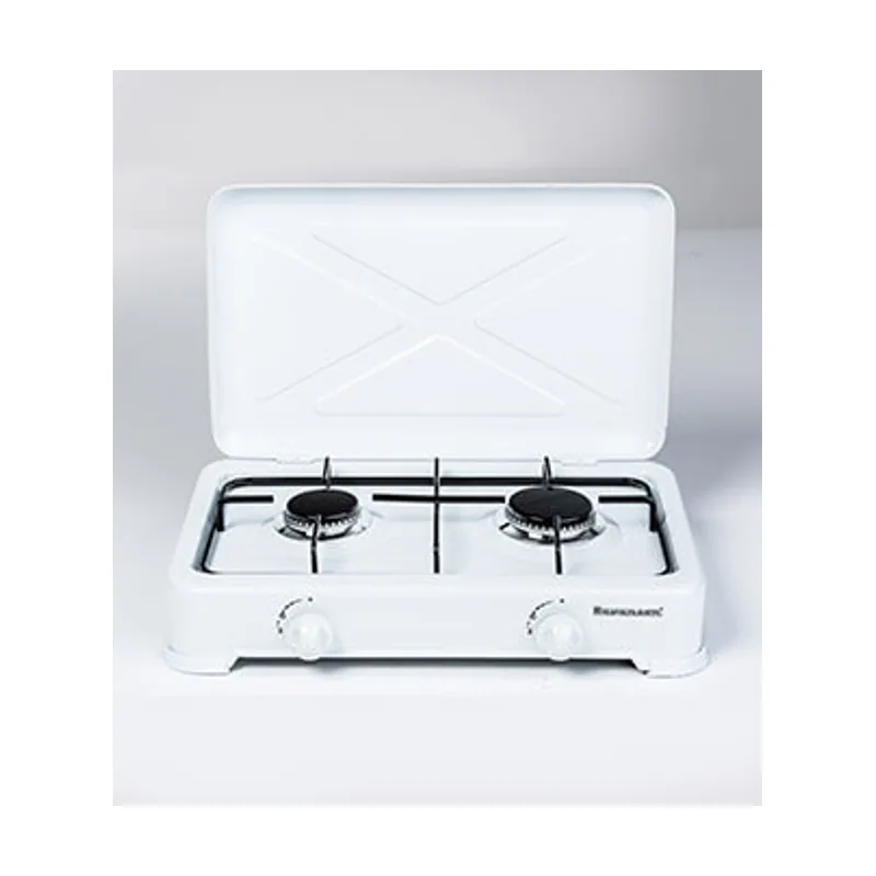 K-02T hobs Blanco Encimera de gas 2 zona s