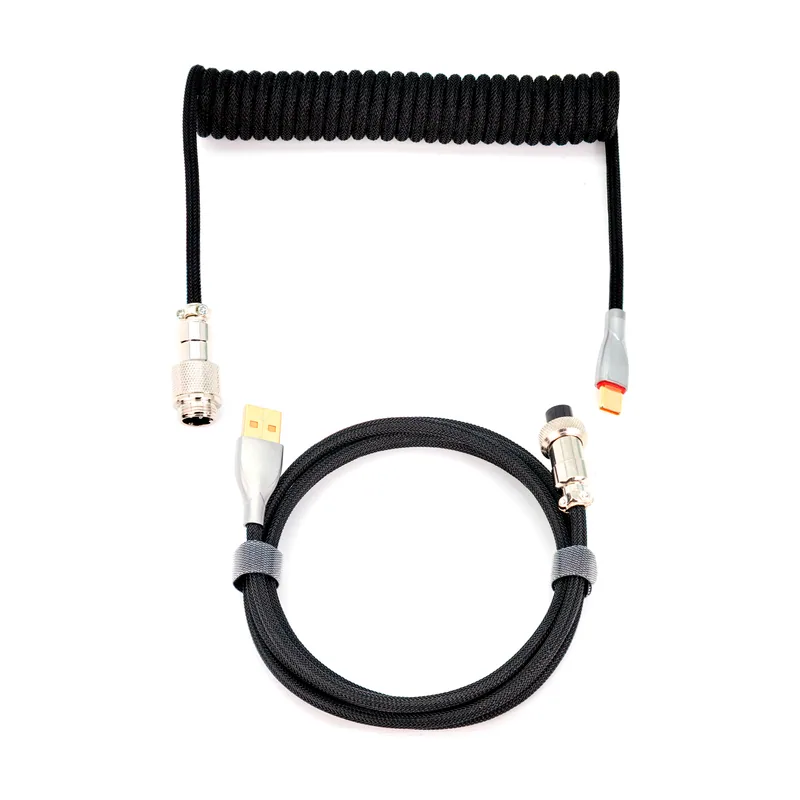 Phoenix Kioru Cable Aviador Espiral para Teclado Mecánico Tipo C
