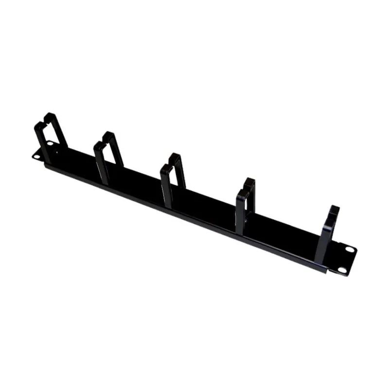 Alantec PK009 organizador de cables Pared Soporte para cables Negro 1 pieza s