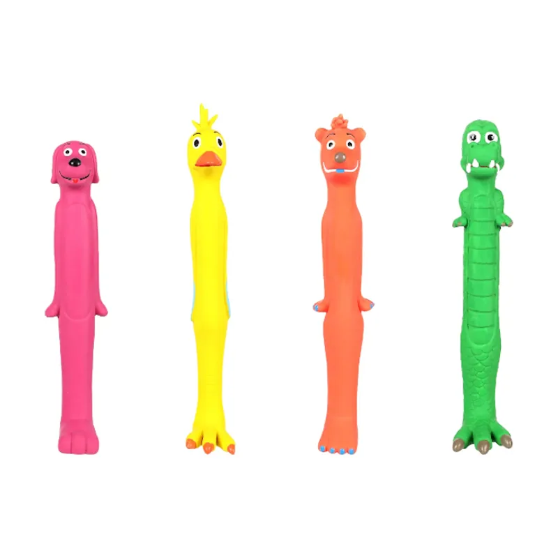 Flamingo Animales de juguete de látex para perros